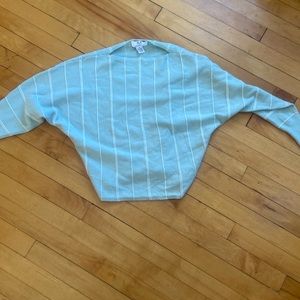 Mint green striped magaschoni sweater